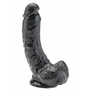 FALLO REALISTICO NERO CON VENTOSA DILDO BLACK MORBIDO SEX TOYS BIG 23 CM GET REAL